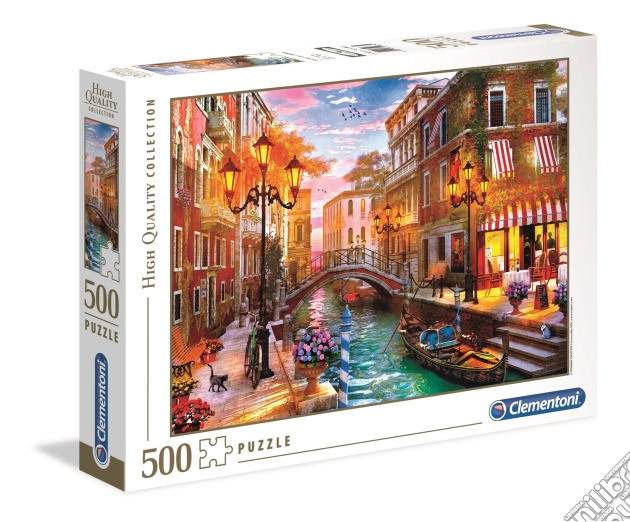 Puzzle 500 Pz - High Quality Collection - Sunse Over Venice puzzle di Clementoni