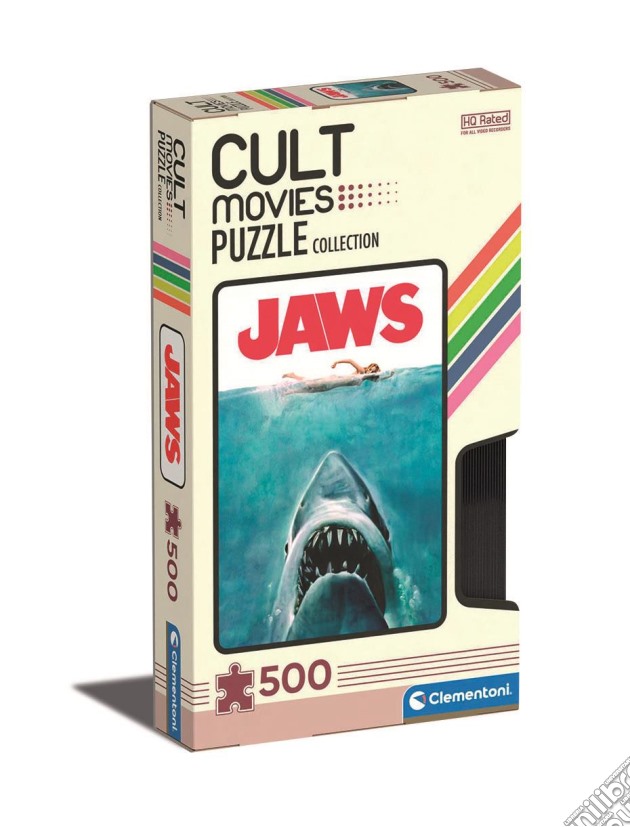 Clementoni Puzzle | Cult Movies 500 Pezzi | Jaws - Lo Squalo gioco di Clementoni