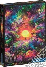 Clementoni Puzzle Adulti Color Boom 500 Pz - Psychedelic Jungle Sunrise500 Pz Made In Italy giochi
