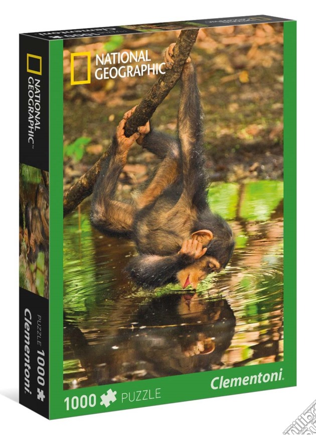 Puzzle - National Geographic 1000 Pz - Baby Scimpanze' puzzle di Clementoni