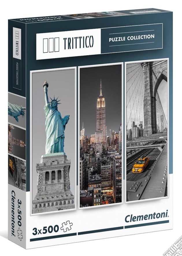 Puzzle - Trittico 3 X 500 Pz - New York puzzle di Clementoni