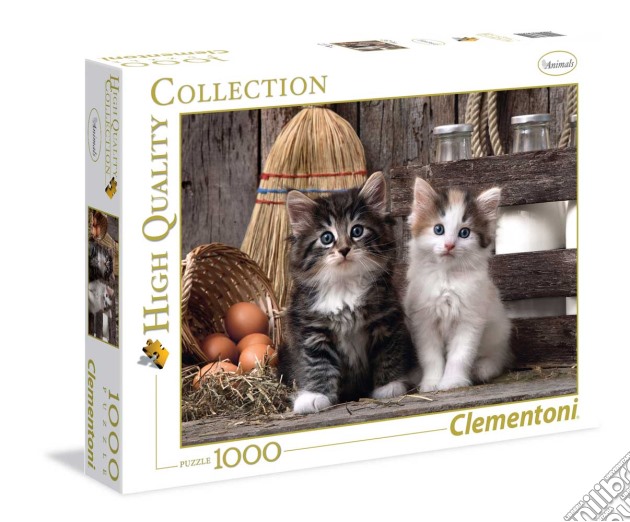 Clementoni: Puzzle 1000 Pz - High Quality Collection - Lovely Kittens puzzle