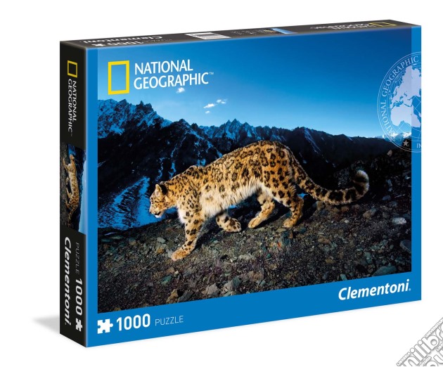 Puzzle 1000 Pz - National Geographic - Snow Leopard puzzle di Clementoni