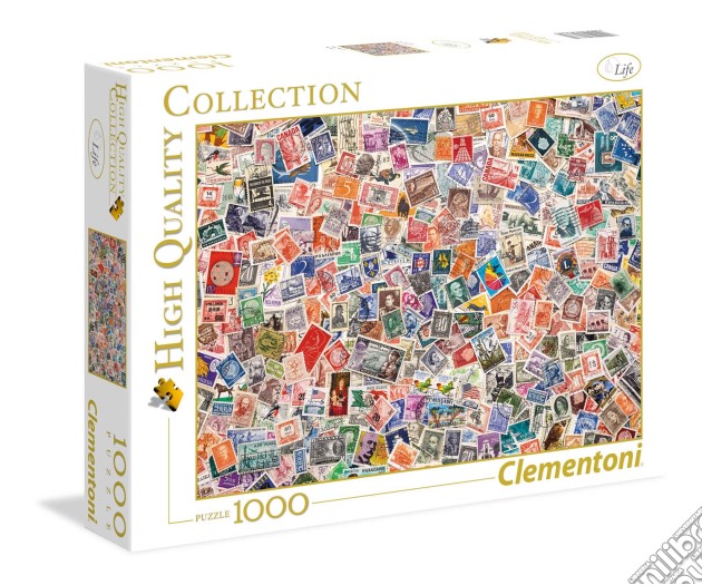 Puzzle 1000 Pz - High Quality Collection - Stamps puzzle di Clementoni