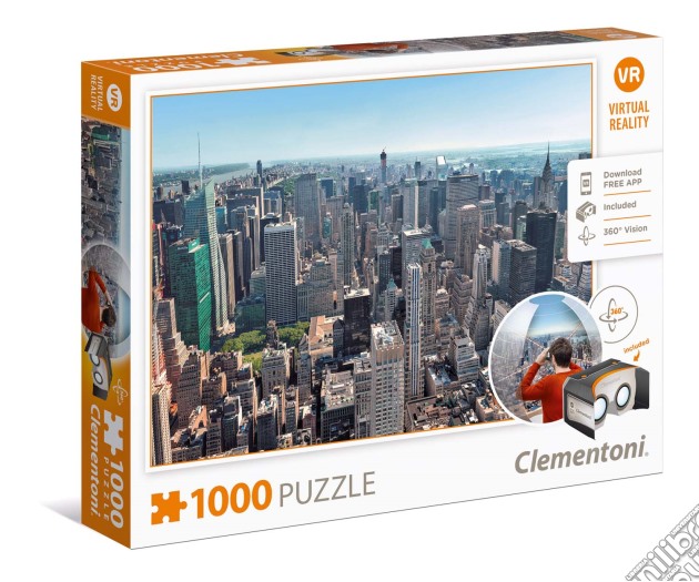 Puzzle 1000 Pz - Virtual Reality - New York puzzle di Clementoni