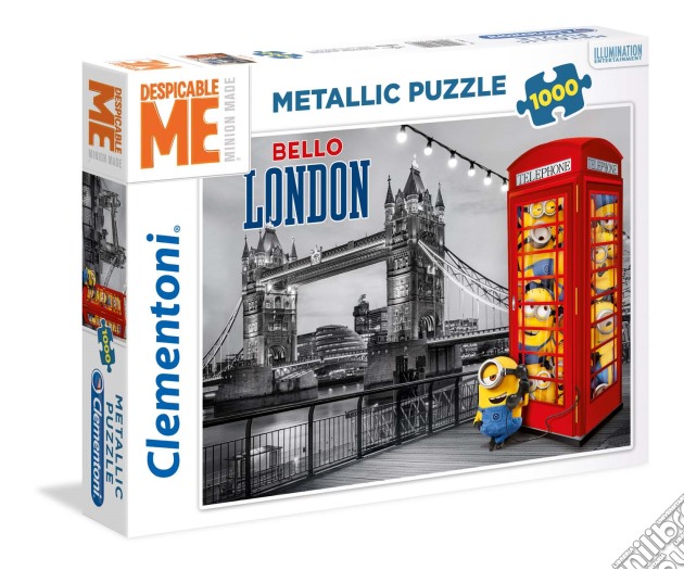 Puzzle 1000 Pz - Minions - Metallic London puzzle di Clementoni