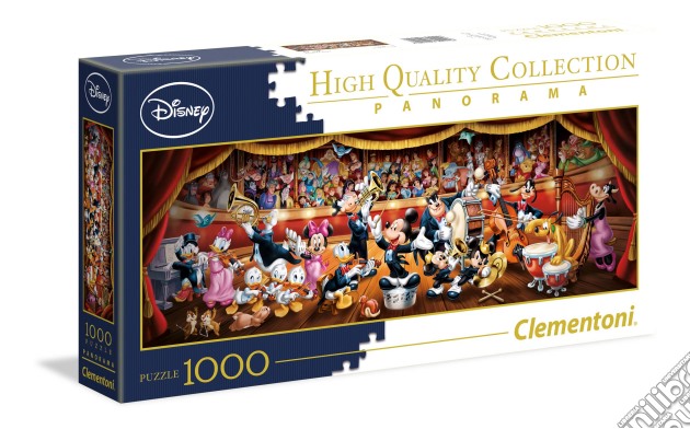 Disney: Clementoni - Puzzle 1000 Pz - Disney Panorama Collection - Disney Orchestra puzzle di Clementoni