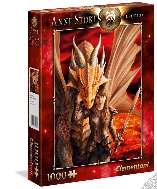 Puzzle 1000 Pz - Anne Stokes - Inner Strenght puzzle di Clementoni