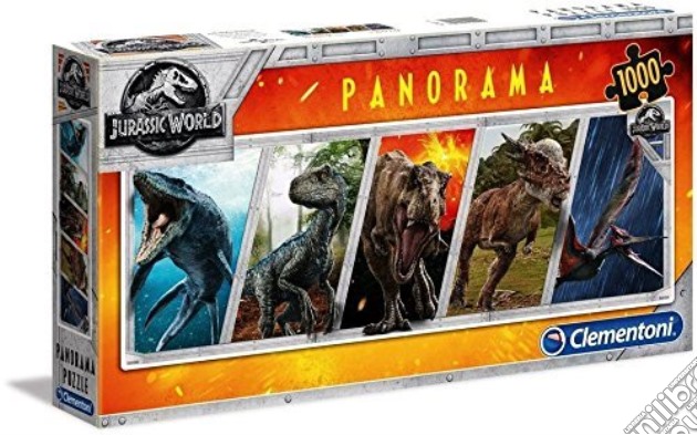 Puzzle 1000 Pz - High Quality Collection - Panorama - Jurassic World puzzle di Clementoni