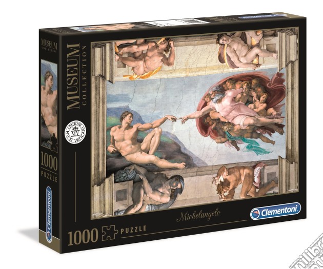 Clementoni: Puzzle 1000 Pz - Museum Collection - Michelangelo: La Creazione Dell'Uomo puzzle di Clementoni