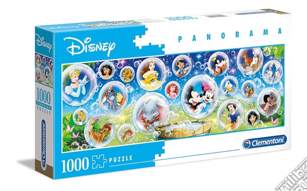 Disney: Clementoni - Puzzle 1000 Pz - Disney Panorama Collection - Disney Classic puzzle