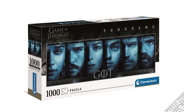 Game Of Thrones: Clementoni - Puzzle 1000 Pz - Game Of Thrones (Panorama) puzzle