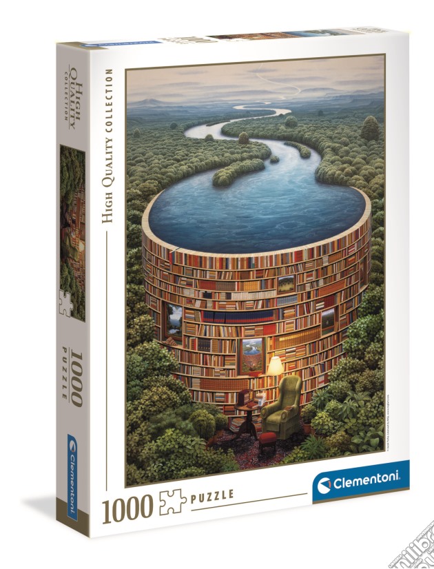 Clementoni: Puzzle 1000 Pz - High Quality Collection - Bibliodame puzzle