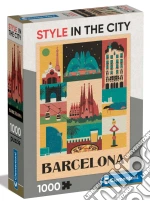 Clementoni Puzzle Adulti Style In The City 1000 Pz - Barcelona 1000 Compact Pz Made In Italy giochi