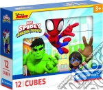Clementoni: Puzzle Cubi 12 Pz - Spidey giochi