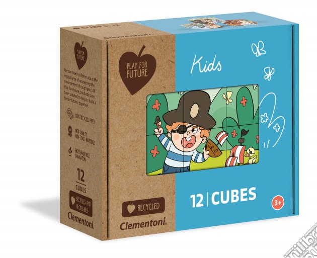 Clementoni: Play For Future: Cubi 12 Pz - Kids gioco