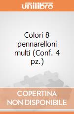 Colori 8 pennarelloni multi (Conf. 4 pz.) gioco di CLEMENTONI