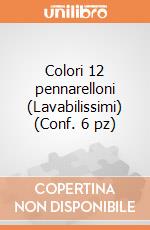 Colori 12 pennarelloni (Lavabilissimi) (Conf. 6 pz) gioco di Clementoni