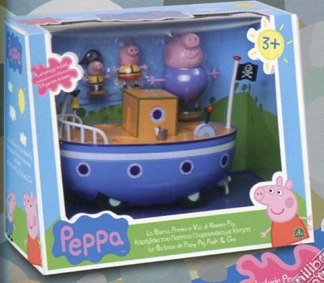 Peppa Pig - La Barca Spingi E Vai Di Nonno Pig gioco di Giochi Preziosi