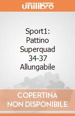 Sport1: Pattino Superquad 34-37 Allungabile gioco
