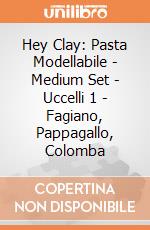 Hey Clay: Pasta Modellabile - Medium Set - Uccelli 1 - Fagiano, Pappagallo, Colomba gioco