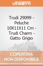 Trudi 29099 - Peluche 10X11X11 Cm - Trudi Charm - Gatto Grigio gioco di Trudi