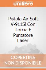 Pistola Air Soft V-911Sl Con Torcia E Puntatore Laser gioco di Villa Giocattoli