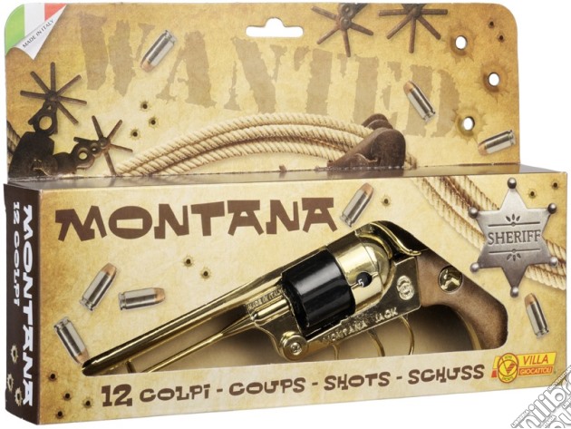 Pistola 12 Colpi - Montana Gold gioco di Villa Giocattoli