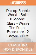 Dulcop Bubble World - Bolle Di Sapone - Glass - Winnie The Pooh - Espositore 12 Flaconi 300 Ml gioco di Dulcop