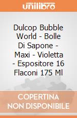 Dulcop Bubble World - Bolle Di Sapone - Maxi - Violetta - Espositore 16 Flaconi 175 Ml gioco di Dulcop