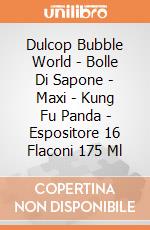 Dulcop Bubble World - Bolle Di Sapone - Maxi - Kung Fu Panda - Espositore 16 Flaconi 175 Ml gioco di Dulcop