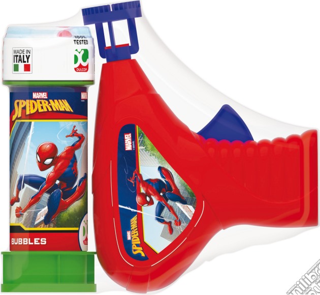 Dulcop Bolle Di Sapone - Pistola Bolle Meccanica Piccola - Spider-Man (Shrink-Film) gioco