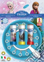 Dulcop Bolle Di Sapone - Disco Volante Bolle Giganti - Frozen - Piatto + Soffiatore Multiplo + 3 Flaconi 60 Ml giochi
