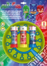Dulcop Bolle Di Sapone - Pj Masks - Disco Volante Bolle Giganti - Piatto + Soffiatore Multiplo + 3 Flaconi 60 Ml giochi