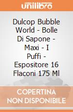 Dulcop Bubble World - Bolle Di Sapone - Maxi - I Puffi - Espositore 16 Flaconi 175 Ml gioco di Dulcop