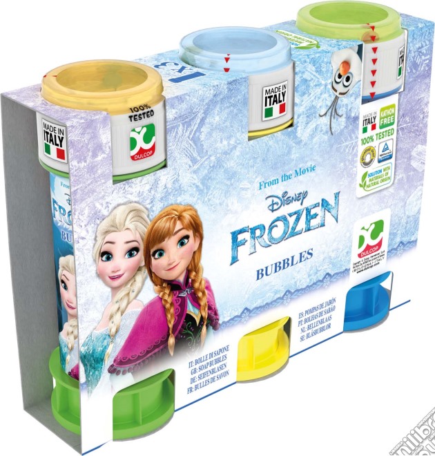 Dulcop Bolle Di Sapone - Frozen - Pack 3 Flaconi 60 Ml gioco di Dulcop