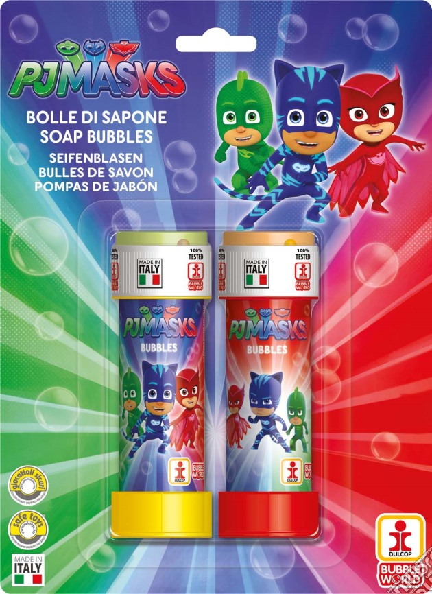 Dulcop Bolle Di Sapone - Pj Masks - Pack 2 Flaconi 60 Ml gioco di Dulcop