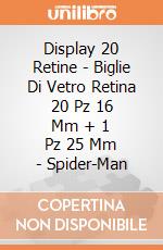 Display 20 Retine - Biglie Di Vetro Retina 20 Pz 16 Mm + 1 Pz 25 Mm - Spider-Man gioco di Dulcop
