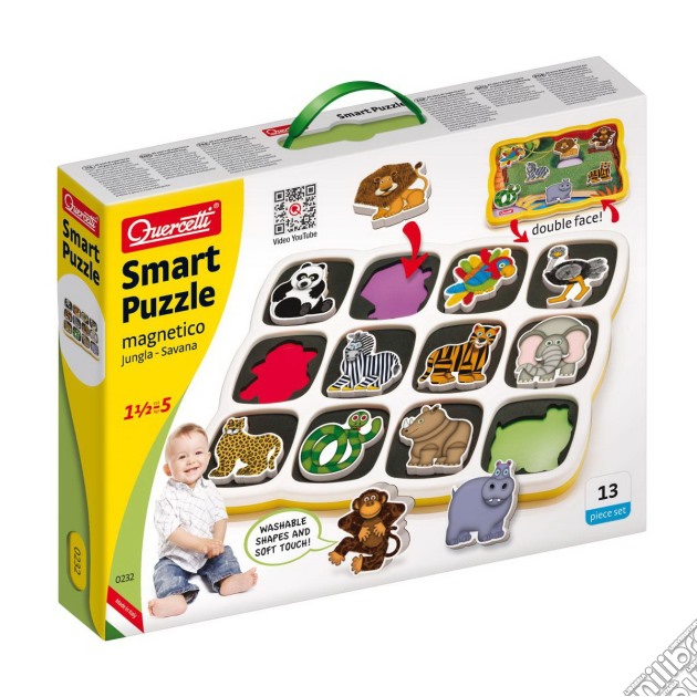 Quercetti 0232 - Smart Puzzle | Savana gioco di Quercetti