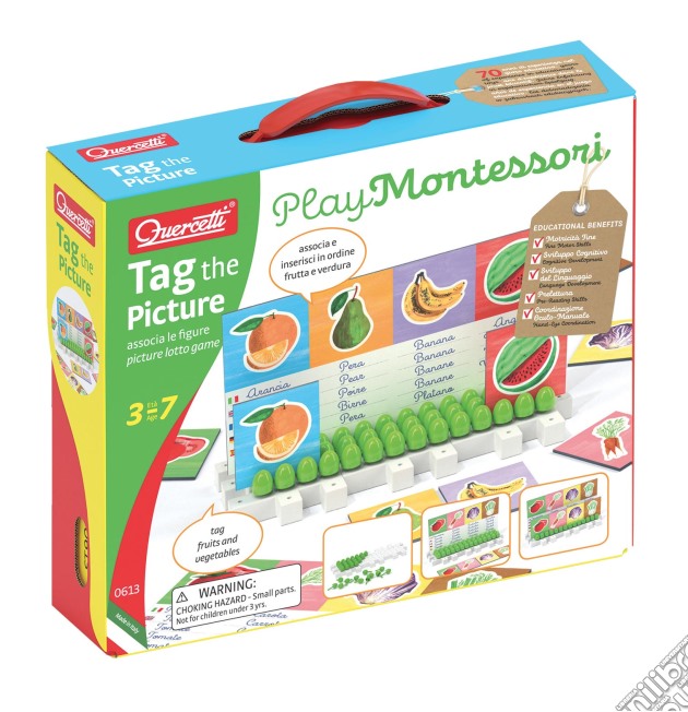Quercetti 0613 - Play Montessori Tag The Picture gioco di Quercetti