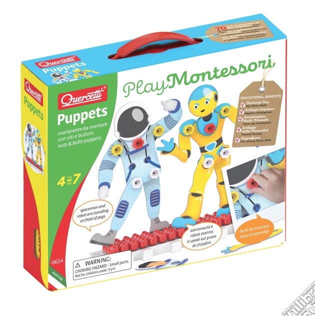 Quercetti 0614 - Play Montessori Puppets gioco di Quercetti