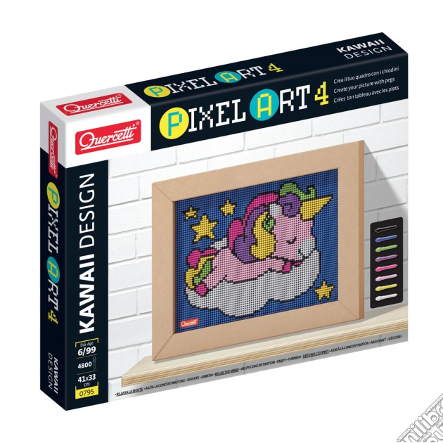 Quercetti: Pixel Art - 4 Kawaii Design Unicorno gioco