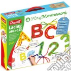 Quercetti: Play Montessori Lacing Abc+123 giochi