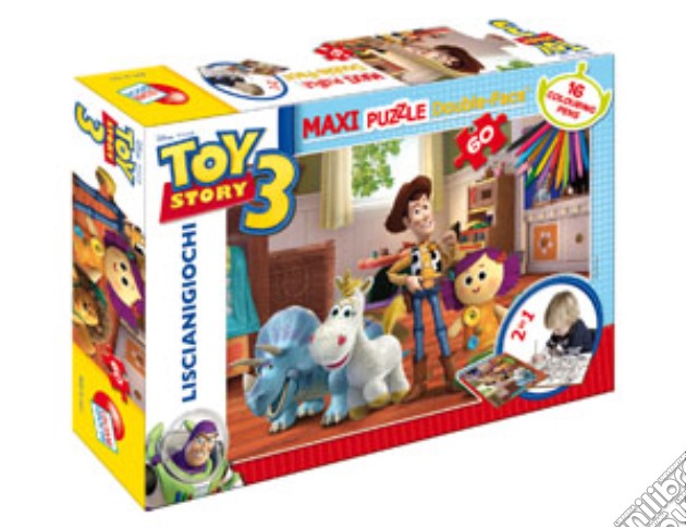 Puzzle color plus maxi 60 toy story puzzle di Lisciani