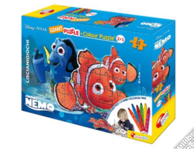 Puzzle color plus gigante sagoma nemo (4-10 anni) puzzle di Lisciani