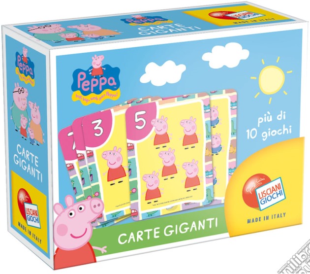 Peppa pig carte giganti in display gioco di Lisciani