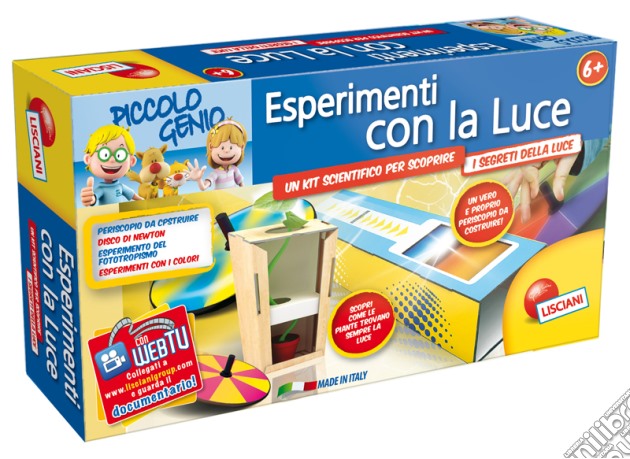 Piccolo Genio - Esperimenti con la Luce gioco di Lisciani