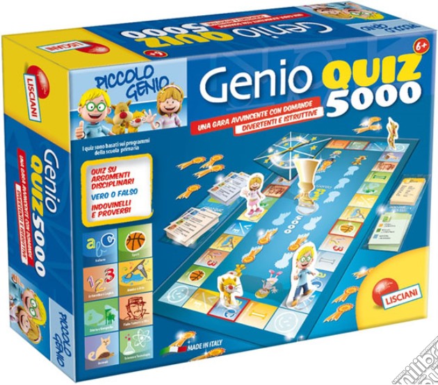 PICCOLO GENIO GENIO QUIZ 5000 (6-10 anni) gioco di Lisciani