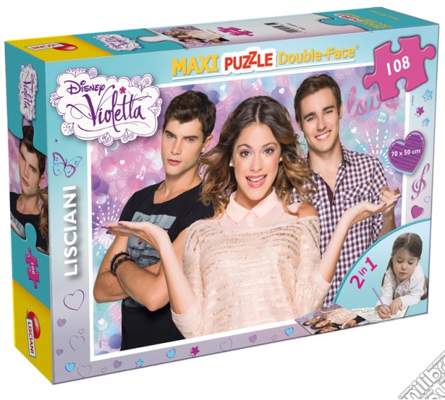 Violetta - Puzzle Double-Face Supermaxi 108 Pz #01 puzzle di Lisciani