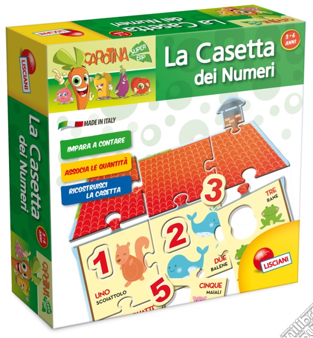 Carotina - I Primissimi - La Casetta Dei Numeri gioco di Lisciani